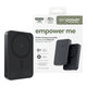 Wireless PowerBank 10000 mAh, 20 W, compatible with MagSafe, Qi2/USB-C, Space Black, empower