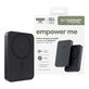 Wireless PowerBank 10000 mAh, 20 W, compatible with MagSafe, Qi2/USB-C, Space Black, empower