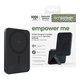 Wireless PowerBank 5000 mAh with rotating stand, 20 W, compatible with MagSafe, Qi2/USB-C, Space Black, empower