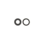 Apple iPhone 17 - Rear Camera Lens with Frame (White) - 2pcs