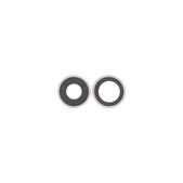 Apple iPhone 17 - Rear Camera Lens with Frame (Lavender) - 2pcs