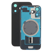 Apple iPhone 17 - Rear Housing Glass + Camera Lens + Metal Plate + Magsafe Magnets (Black)