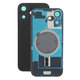 Apple iPhone 17 - Rear Housing Glass + Camera Lens + Metal Plate + Magsafe Magnets (Black)