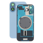 Apple iPhone 17 - Rear Housing Glass + Camera Lens + Metal Plate + Magsafe Magnets (Mist Blue)
