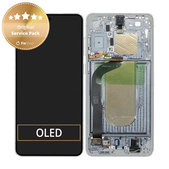 Samsung Galaxy S25 Edge - LCD Display + Touch Screen + Frame (Titanium Silver) - GH82-37224A Genuine Service Pack