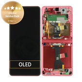 Samsung Galaxy Z Flip 7 F766B - LCD Display + Touch Screen + Frame (Coralred) - GH82-37581D Genuine Service Pack