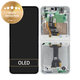 Samsung Galaxy Z Flip 7 FE F761B - LCD Display + Touch Screen + Frame (White) - GH82-37734B Genuine Service Pack