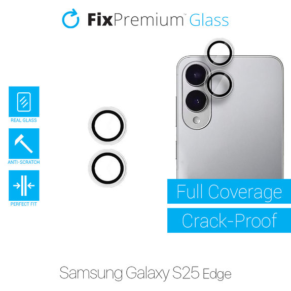 FixPremium Glass - Rear Camera Tempered Glass without Frame for Samsung S25 Edge