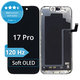 Display Soft OLED 120Hz for iPhone 17 Pro, Touch Screen with Frame, FixPremium