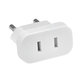 220V Power plug adapter US to EU (White)