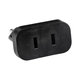 220V Power plug adapter US to EU (Black)