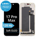 Display Soft OLED 120Hz for iPhone 17 Pro Max, Touch Screen with Frame, FixPremium