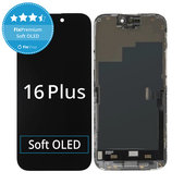 Display Soft OLED for iPhone 16 Plus - Touch Screen and Frame, DIAGNOSTIC