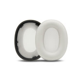 Replacement Ear Pads for Sony WH-1000XM6, Memory foam + PU leather, White, 1 pair