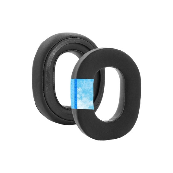 Replacement Ear Pads for Razer Blackshark V3, V3X, Memory foam + Textile + PU Leather, Black, Cooling Gel, 1 pair