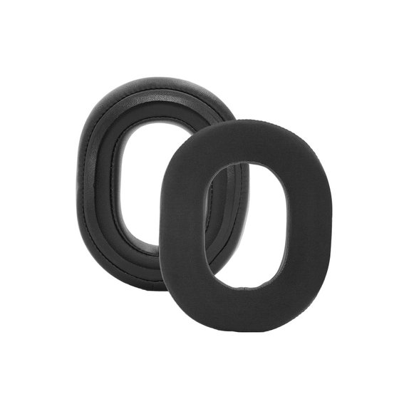 Replacement Ear Pads for Razer Blackshark V3, V3X, Memory foam + Textile + PU Leather, Black, 1 pair