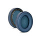 Replacement Ear Pads for Anker Soundcore Life Q30, Q35, Memory foam + PU leather, Blue (stitched), 1 pair