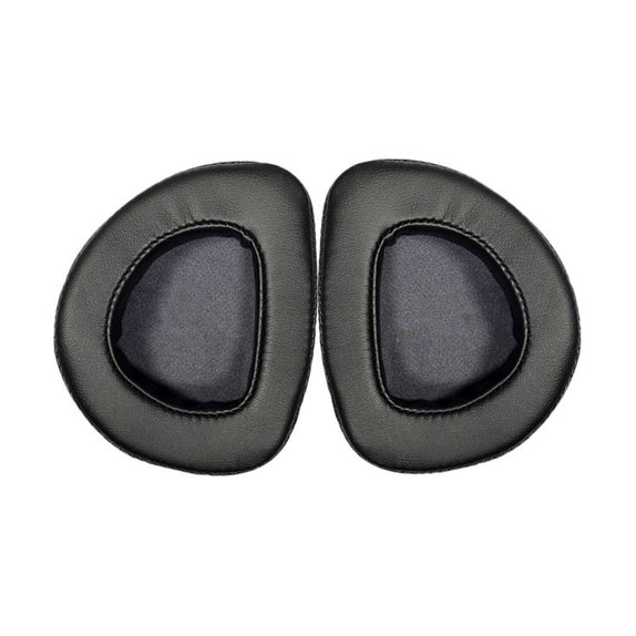 Replacement Ear Pads for Asus Rog Delta, Delta S, Memory foam + PU leather, Black, 1 pair
