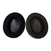 Replacement Ear Pads for Audio Technica ATH-M50X, M50XBT, M40X, MSR7, Memory foam + PU leather + Suede, Black, 1 pair