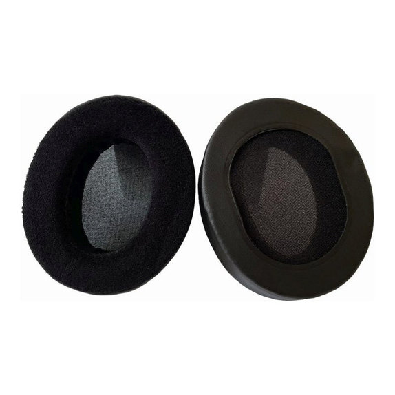 Replacement Ear Pads for Audio Technica ATH-M50X, M50XBT, M40X, MSR7, Memory foam + PU leather + Suede, Black, 1 pair