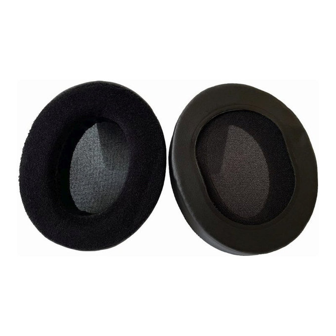 Replacement Ear Pads for Audio Technica ATH-M50X, M50XBT, M40X, MSR7, Memory foam + PU leather + Suede, Black, 1 pair