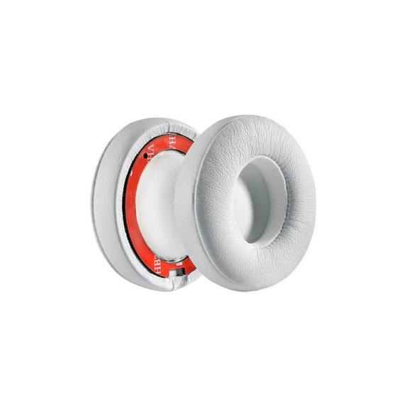 Replacement Ear Pads for Beats Solo 4, Memory foam + PU leather, White, 1 pair
