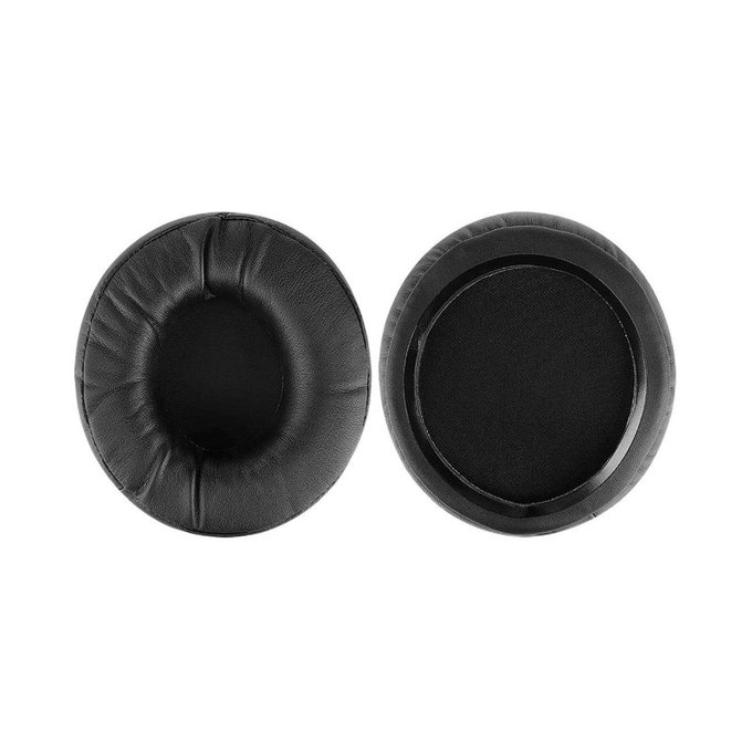 Replacement Ear Pads for Beyerdynamic T5P, T70, T90, HS200, RSX700, Memory foam + PU leather, Black, 1 pair