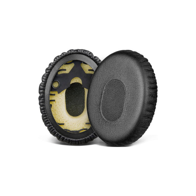 Replacement Ear Pads for Bose QuietComfort 3, OE/ON-EAR a OE1, Memory foam + PU leather, Black, 1 pair