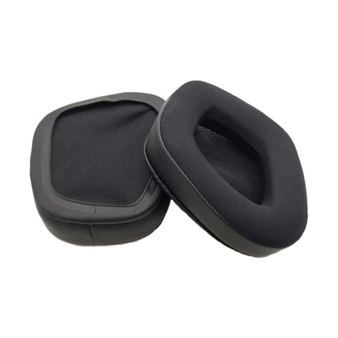 Replacement Ear Pads for Corsair Void RGB Elite, Memory foam + Neoprene, Black, 1 pair