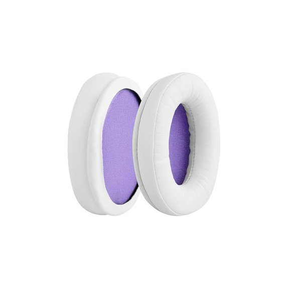 Replacement Ear Pads for Kingston HyperX Cloud Alpha Gaming, Memory foam + PU leather, White, 1 pair