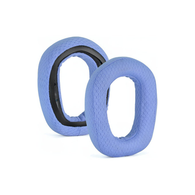 Replacement Ear Pads for Logitech G435, Memory foam + Textile, Blue, 1 pair