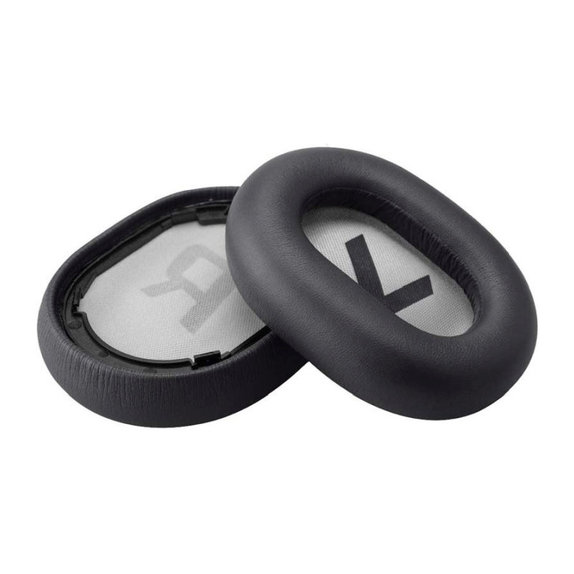 Replacement Ear Pads for Plantronics Backbeat Pro 2, SE, 8200 UC, Memory foam + PU leather, Black, 1 pair