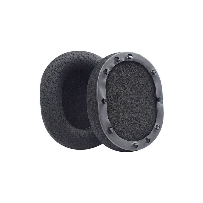Replacement Ear Pads for Razer Blackshark V2, V2X, V2 Pro, V2 SE, Memory foam + Textile, Black, 1 pair