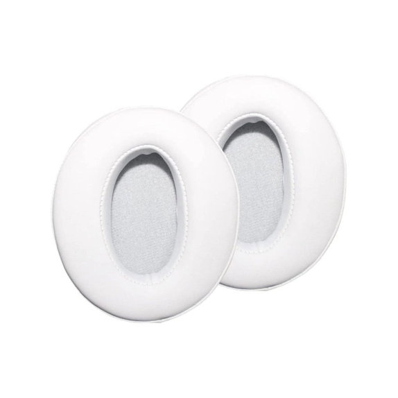 Replacement Ear Pads for Sennheiser HD300, 300BT, 4.50BTNC, Memory foam + PU leather, White, 1 pair