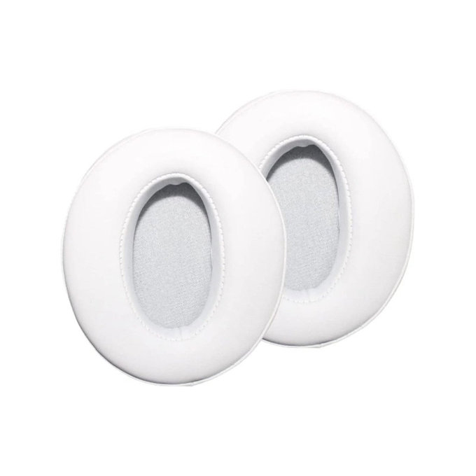 Replacement Ear Pads for Sennheiser HD300, 300BT, 4.50BTNC, Memory foam + PU leather, White, 1 pair