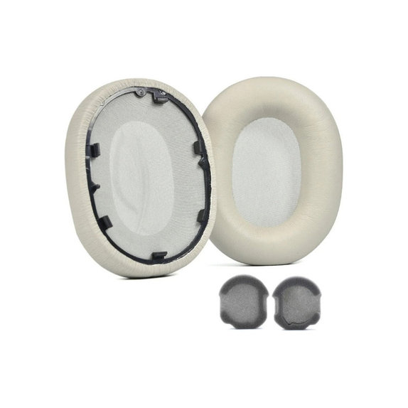 Replacement Ear Pads for Sony WH-1000XM5, Memory foam + PU leather, Grey, 1 pair