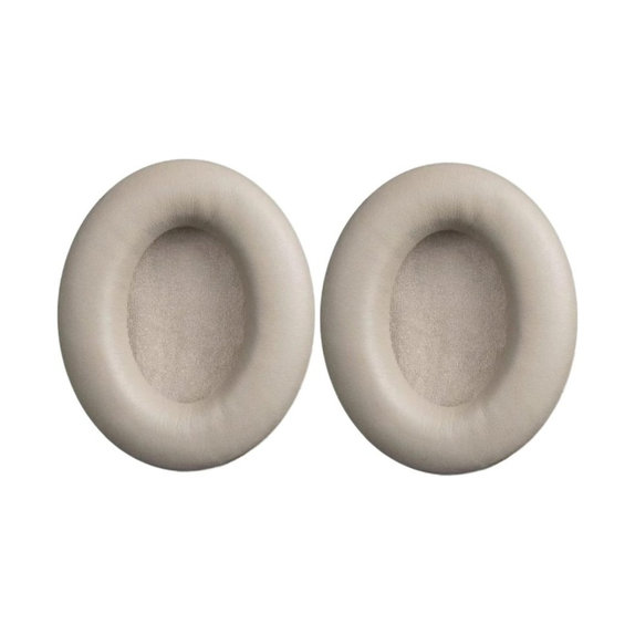 Replacement Ear Pads for Sony WH-1000XM3, Memory foam + PU leather, Beige, 1 pair