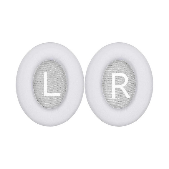 Replacement Ear Pads for Bose 700, NC700, Memory foam + PU leather, White, 1 pair