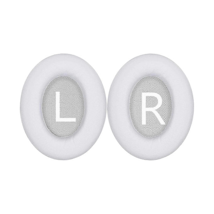Replacement Ear Pads for Bose 700, NC700, Memory foam + PU leather, White, 1 pair