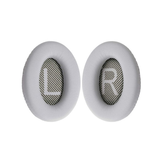 Replacement Ear Pads for Bose QuietComfort 35, Memory foam + PU Leather, Grey, 1 pair