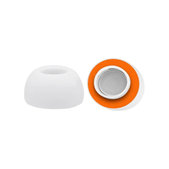 Replacement silicone Ear Tips for Apple AirPods 1, 2 Pro, M, Memory Foam, White