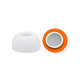 Replacement silicone Ear Tips for Apple AirPods 1, 2 Pro, M, Memory Foam, White