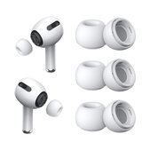 Replacement silicone ear tips for Apple AirPods 3 Pro, set of 3pcs (L, M, S), White