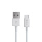 USB / USB-C Cable Smart, 2.1A, 2m, White, Devia