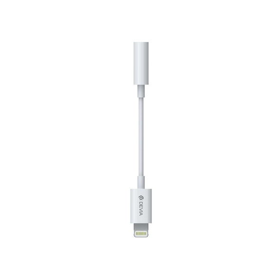 Smart Adapter 3.5mm Jack / Lightning, White, Devia