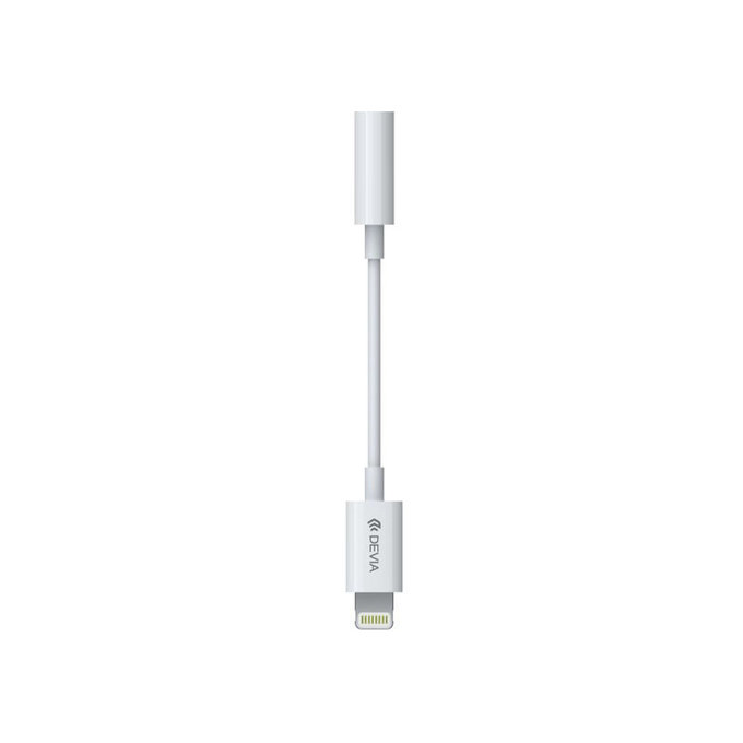 Smart Adapter 3.5mm Jack / Lightning, White, Devia