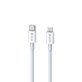 Lightning / USB-C Cable Smart, PD 20W, 1m, White, Devia