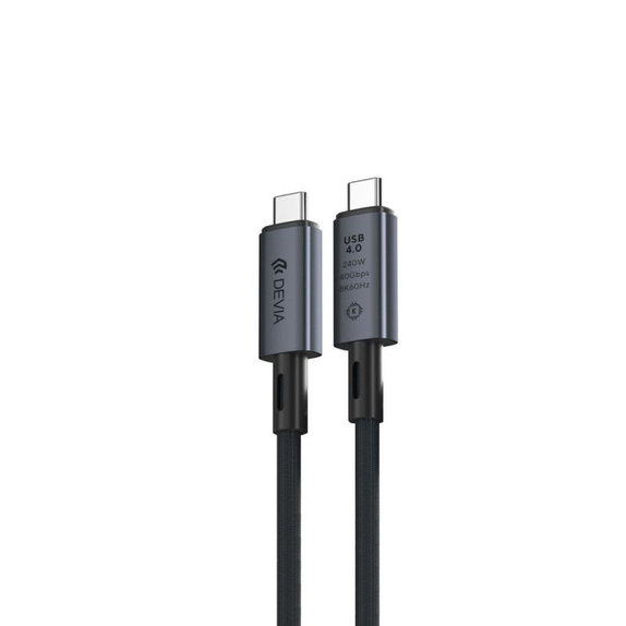 USB-C / USB-C Cable Extreme Speed, 240W, 8K 60Hz, 1m, Black, Devia