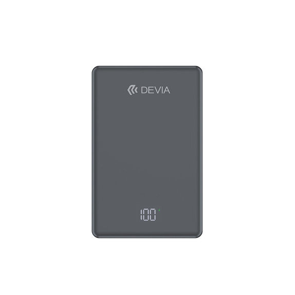 MagSafe Power Bank Extreme Speed Mini with Display, PD 20W, 5000mAh, Space Grey, Devia