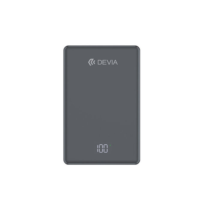 MagSafe Power Bank Extreme Speed Mini with Display, PD 20W, 5000mAh, Space Grey, Devia